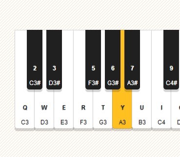 Musical Keyboard - JS Dynamic Audio Synth